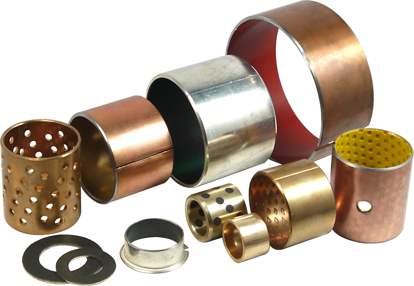 steel inlaid solid self-lubricating bearing